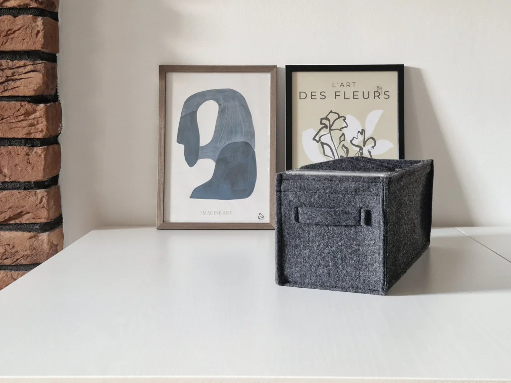Filzkorb für CD´s mit Filzgriff