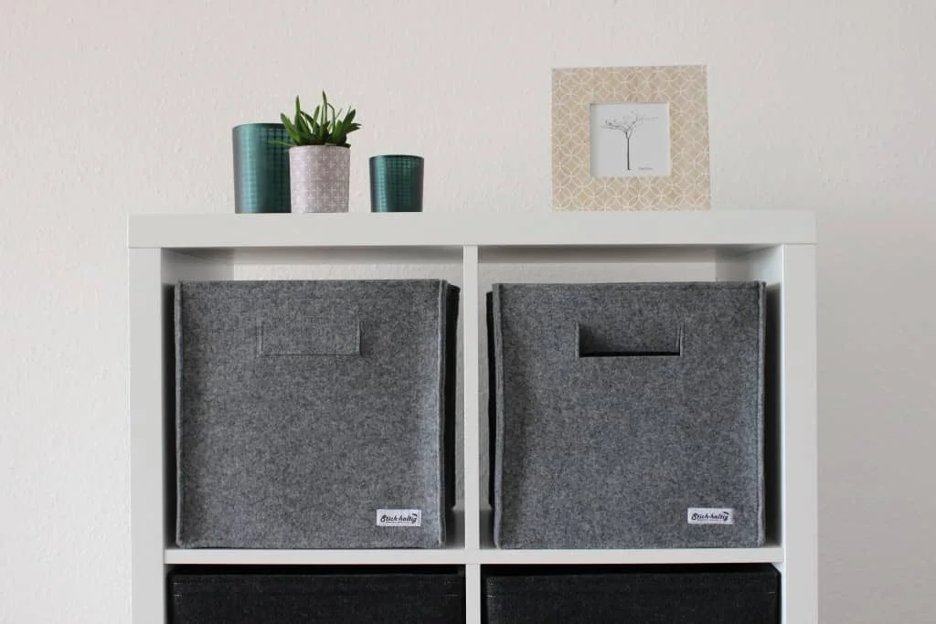 Minimalistischer Filzkorb