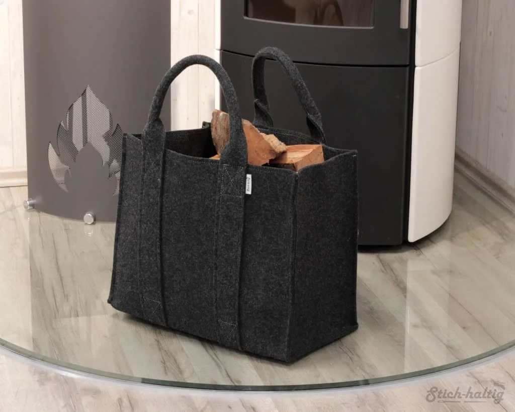 Filztasche Kaminholz