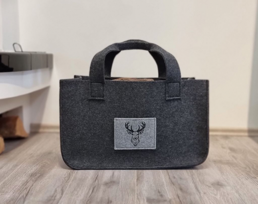 Filztasche mit hoher Verarbeitungsqualität und strapazierfähig.