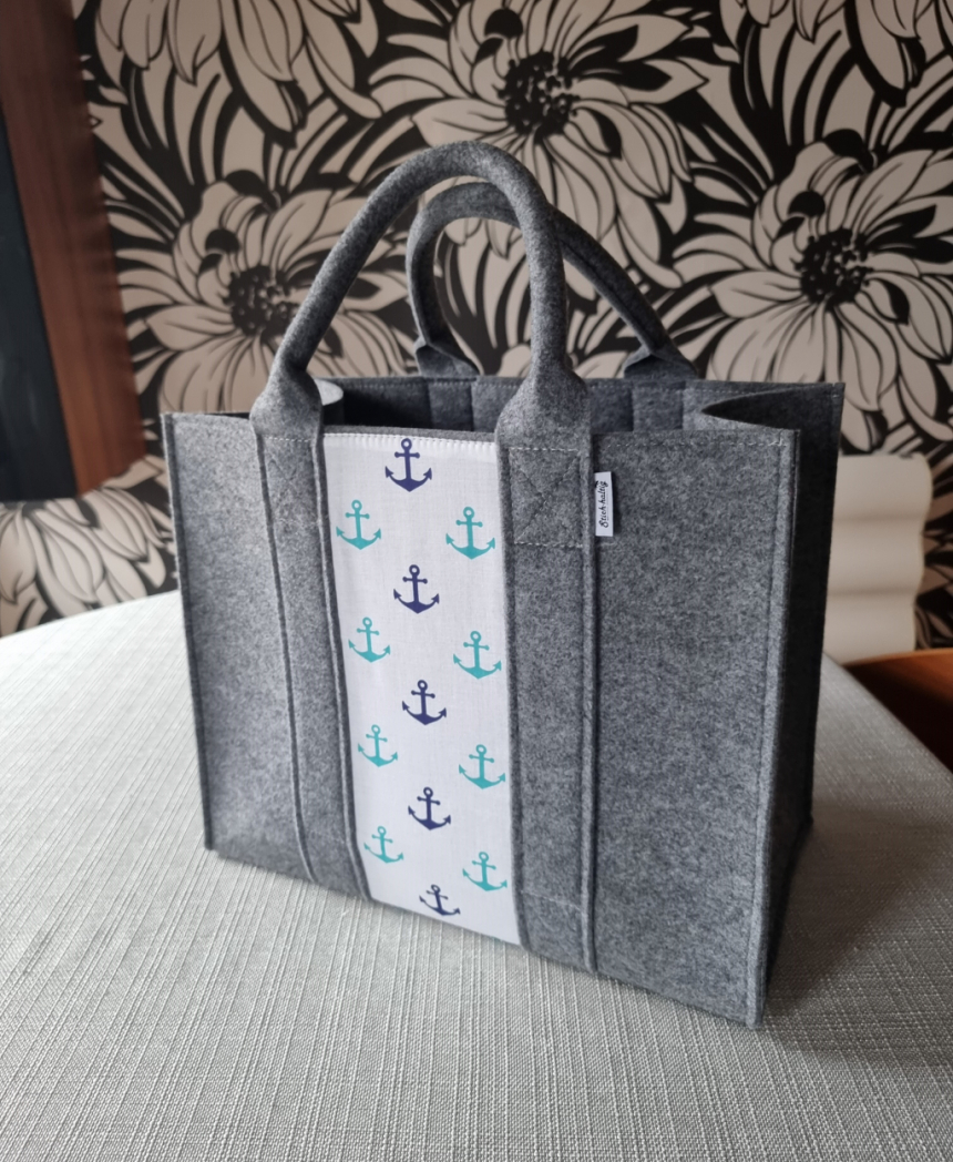 Filztasche Maritim mit Anker