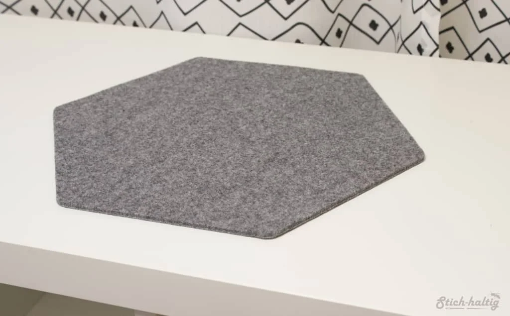 Hexagon aus Filz