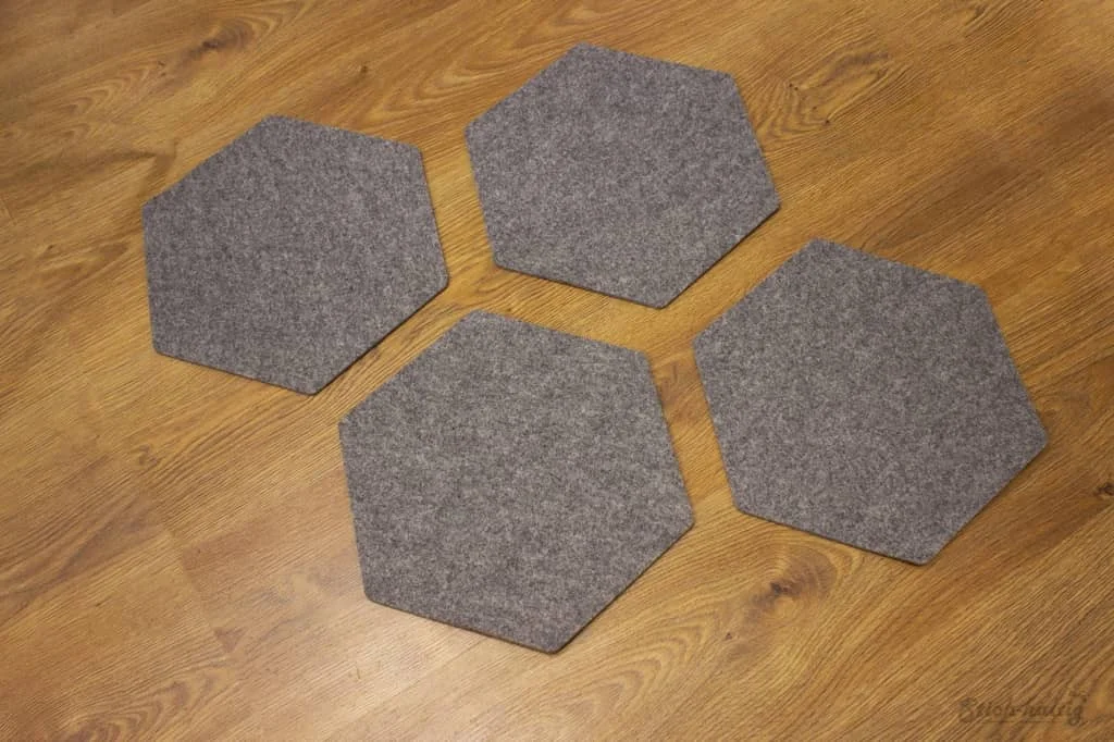 Tischset Hexagon Filz