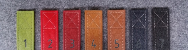 Lederfarben Filzkorb Stich-haltig