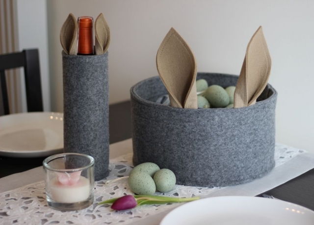 Osternest Set mit Flaschenhülle