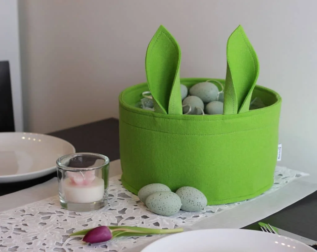 Osternest Stich-haltig grün
