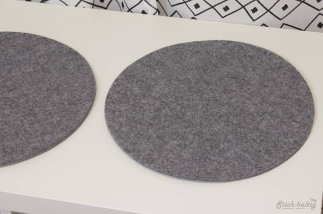 Set 12 Sottobicchieri In Feltro Grigio E Grafite – 10x10 Cm, Decorativi E Assorbenti, Regalo Casa