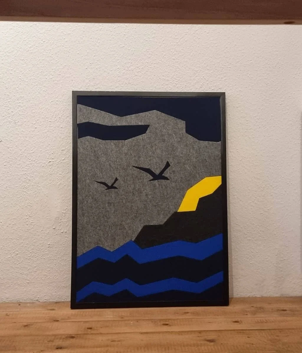 Wandbild aus Filz