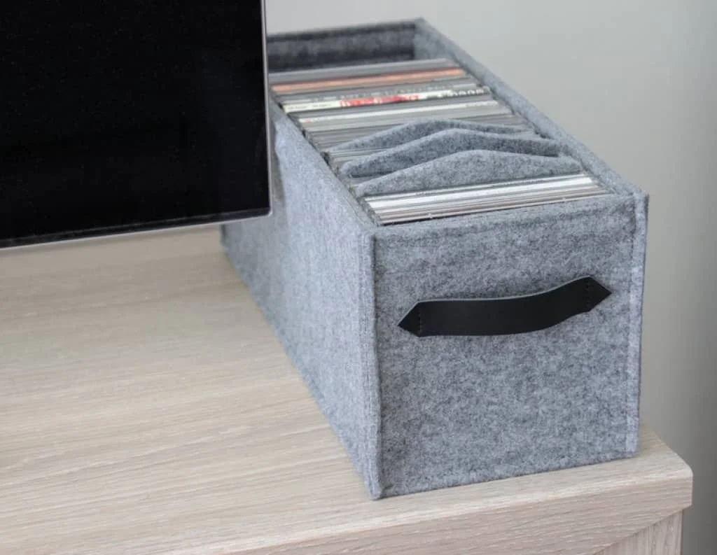 Filzkorb für CDs
