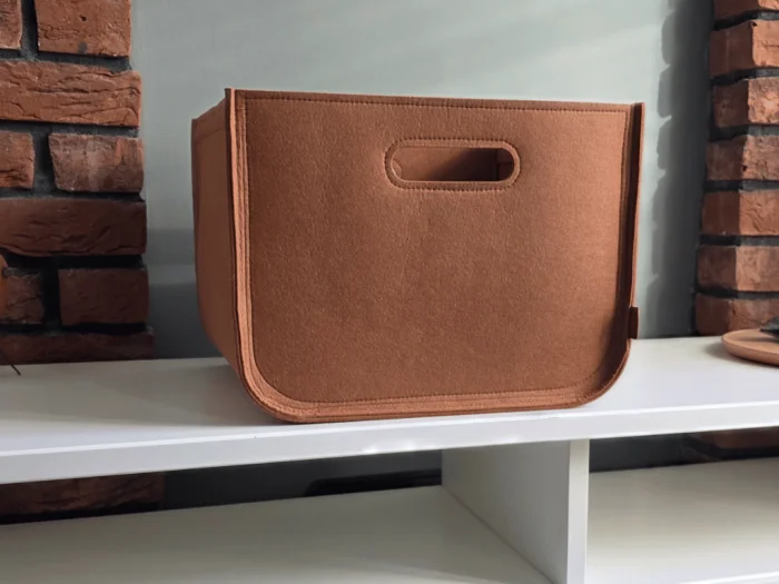 handmade organizer for living room or shelf