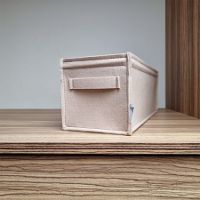 CD Boxen aus Filz Creme Beige 