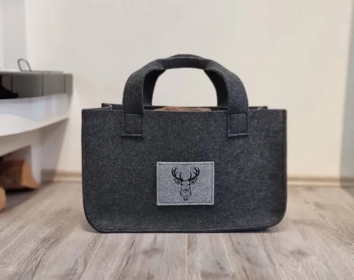 Filztasche mit hoher Verarbeitungsqualität und strapazierfähig.