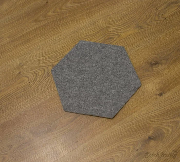 Hexagon aus Filz