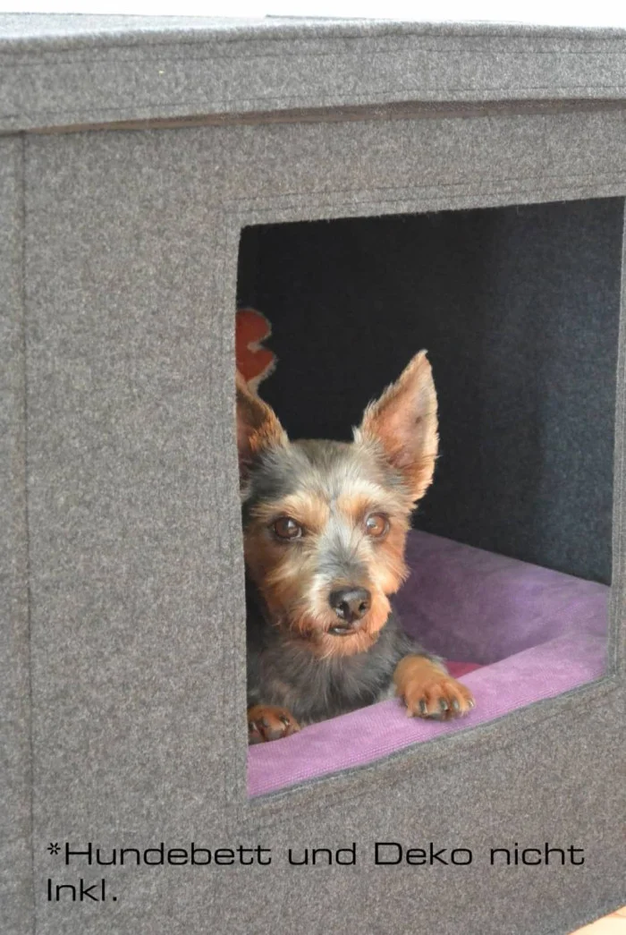 Hundehöhle aus Filz