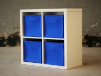 Filzkorb Schublade Box blau