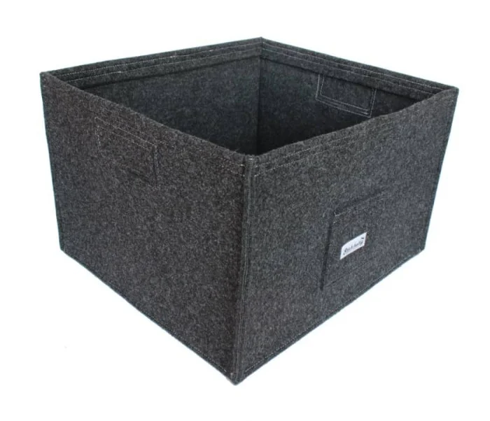 Kaminkorb aus Filz Anthrazit Basic