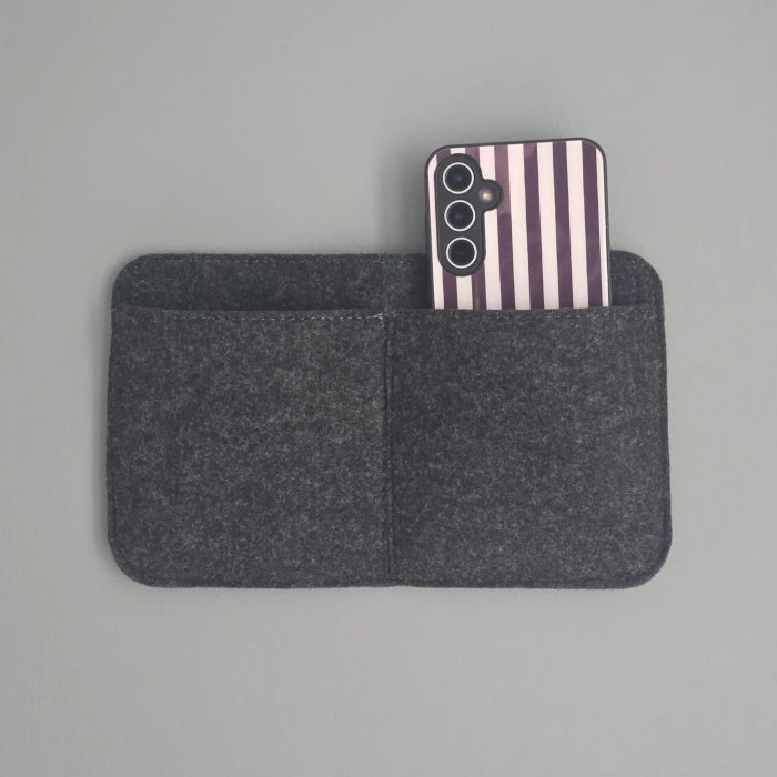 Wandorganizer aus Filz mit 2 Fächern – Querformat 25 × 15 cm