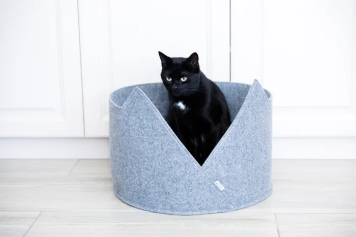 Katzenkorb aus Filz