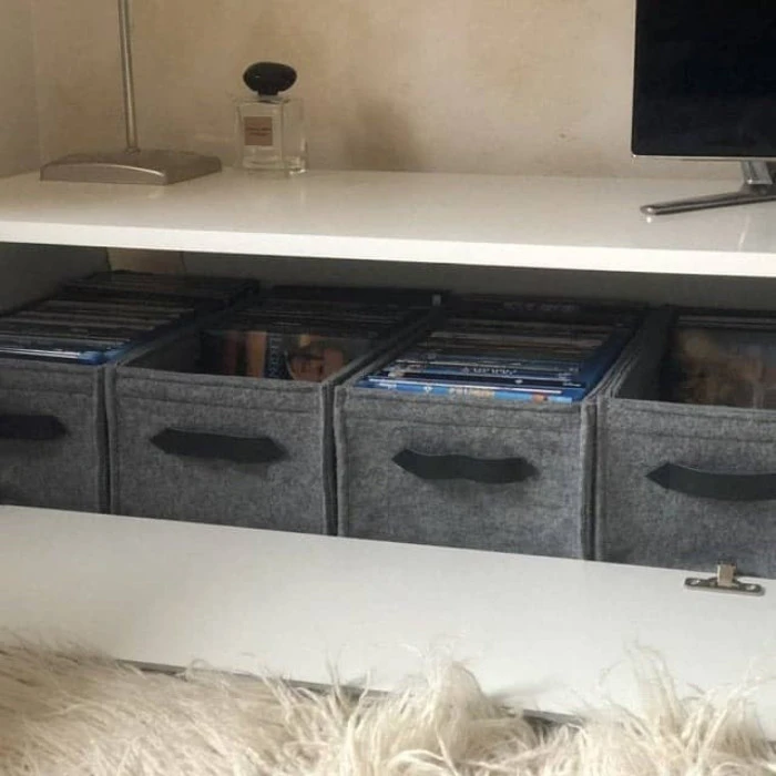 Kunde blu ray box aus filz stich-haltig