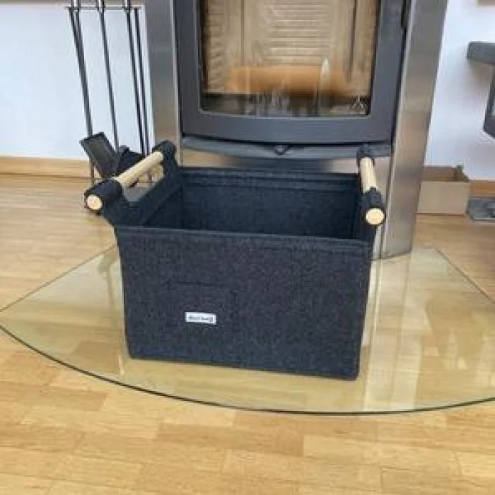 Holzkorb aus Filz M KUNDE