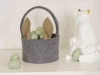 Osterkorb aus Filz