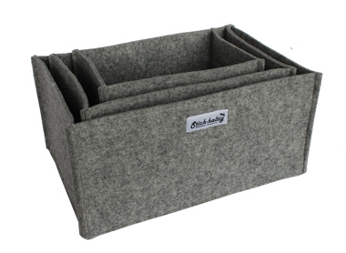 Stich-haltig Filzkörbchen Set