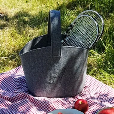 Picknicktasche aus Filz