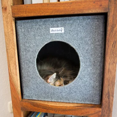 Stich-haltig Katzenkorb